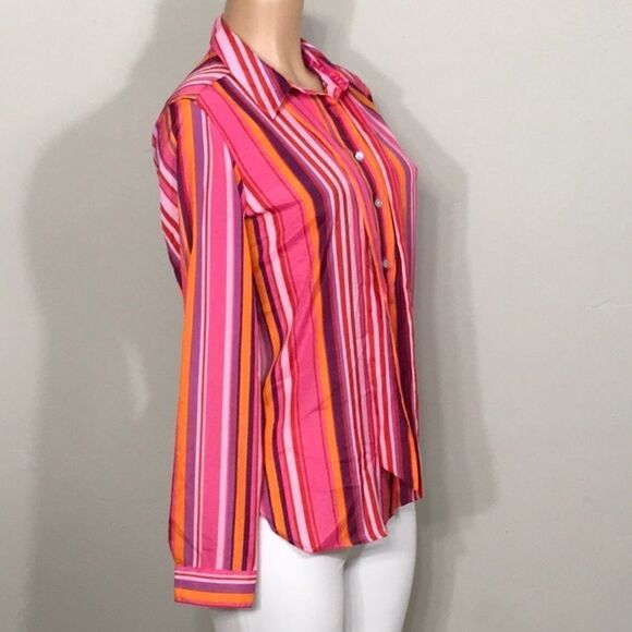 Isaac Mizarahi stripe shirt. NWT - Picture 3 of 12